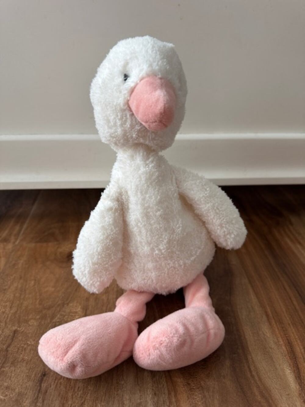 Little Jellycat Clucky Ducky with Chime Duck Plush Soft Eyes Rattle RETIRED RARE